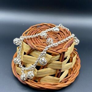 925 Sterling Silver Balls Charm Bracelet
